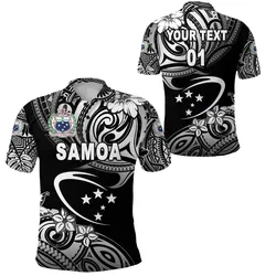 (Custom Personalised) Manu Samoa Rugby Polo Shirt Unique Vibes - Black, Custom Text And Number