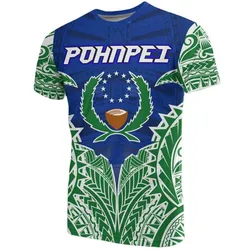 Pohnpei Premium T shirt - Pohnpei Flag Polynesian Tattoo