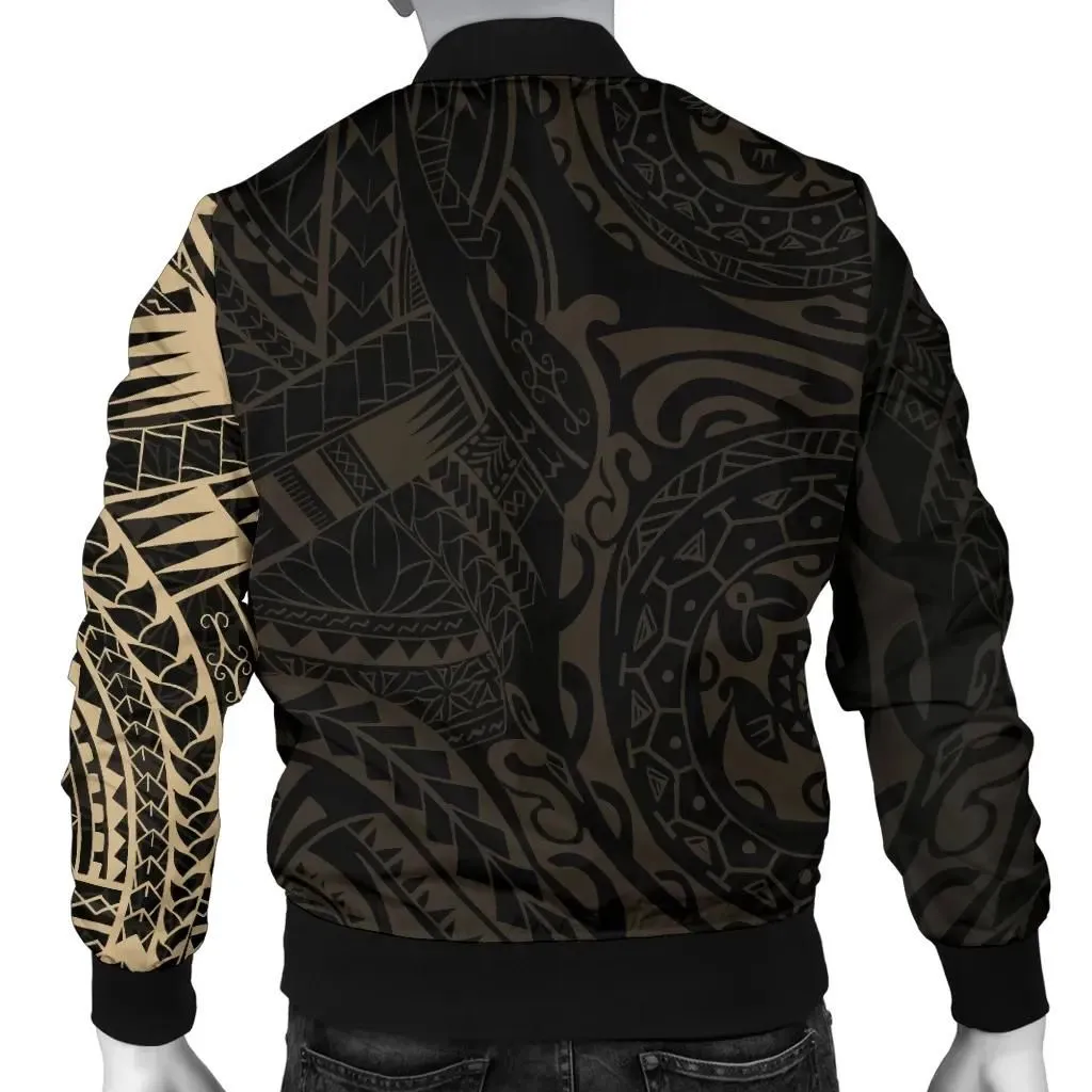 Samoa in My Heart Polynesian Tattoo Style Men's Bomber Jacket A7