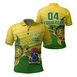 (Custom Personalised) Cook islands Rugby Turtle Polynesian Polo Shirt