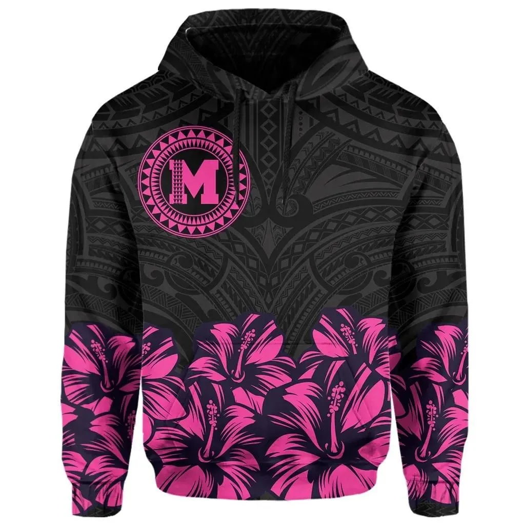 Alohawaii Hoodie - Maui Map Hibiscus Polynesian Hoodie - Lithe Style - AH - JA
