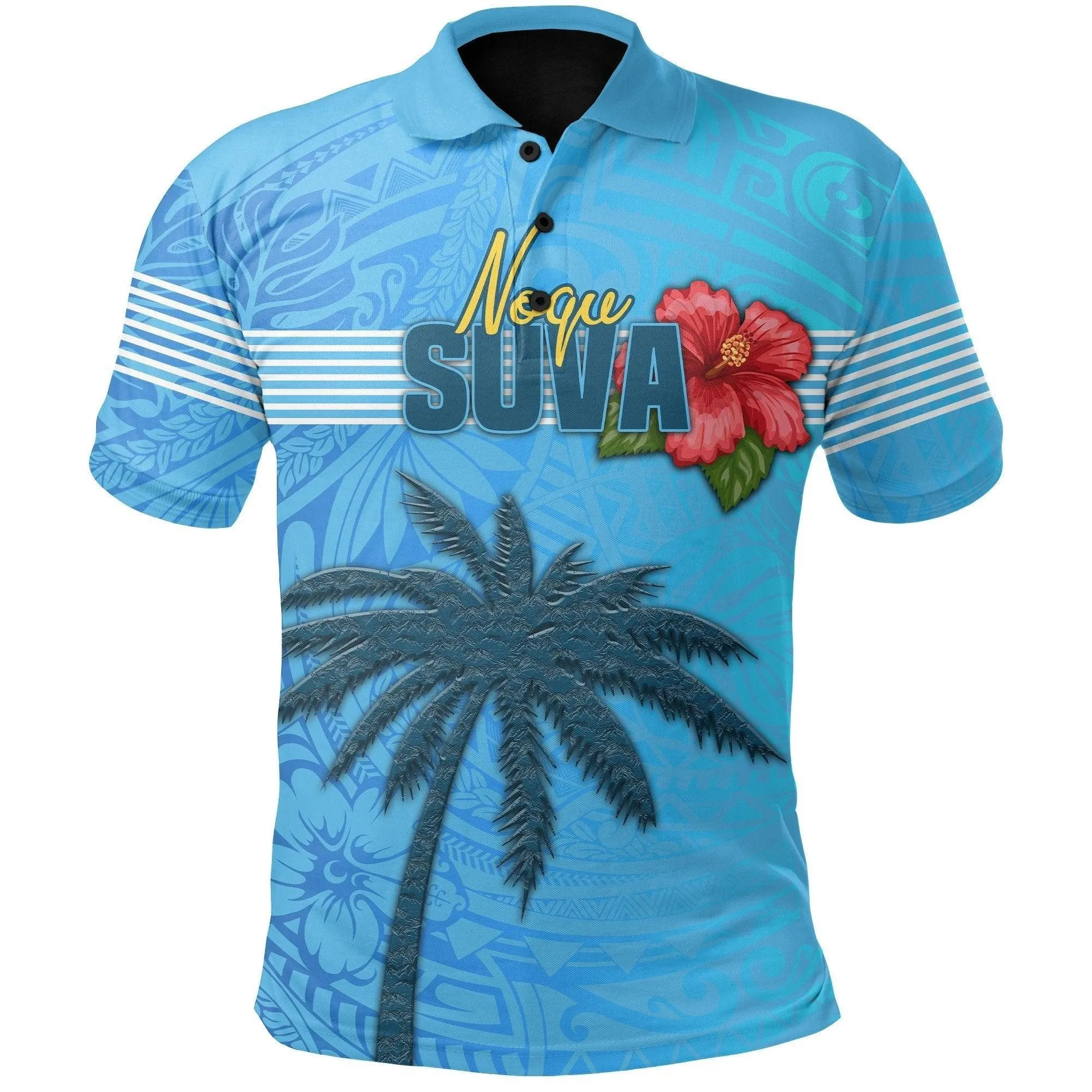 (Custom Personalised) Suva Fiji Rugby Polo Shirt Sport Style