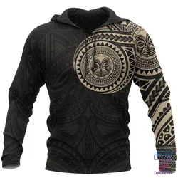 Tmarc Tee Polynesian Tiki Face™ Tattoo Style Hoodie NVD1339