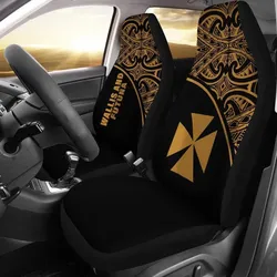 Alohawaii Accessories Car Seat Covers - Wallis and Futuna Polynesian - Gold Curve - BN11