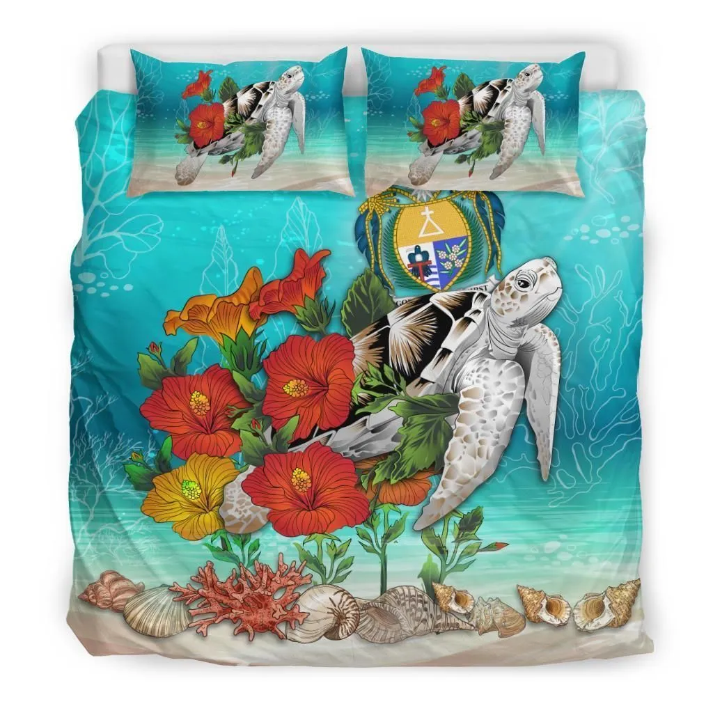 Polynesian Nauru Ocean Turtle Hibiscus A Bedding Set Camligh