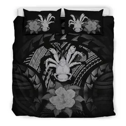 Niue Gray Hibiscus Bedding Set