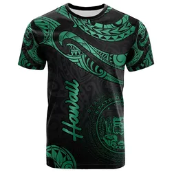 Hawaii Polynesian T-Shirt - Poly Tattoo Green Version