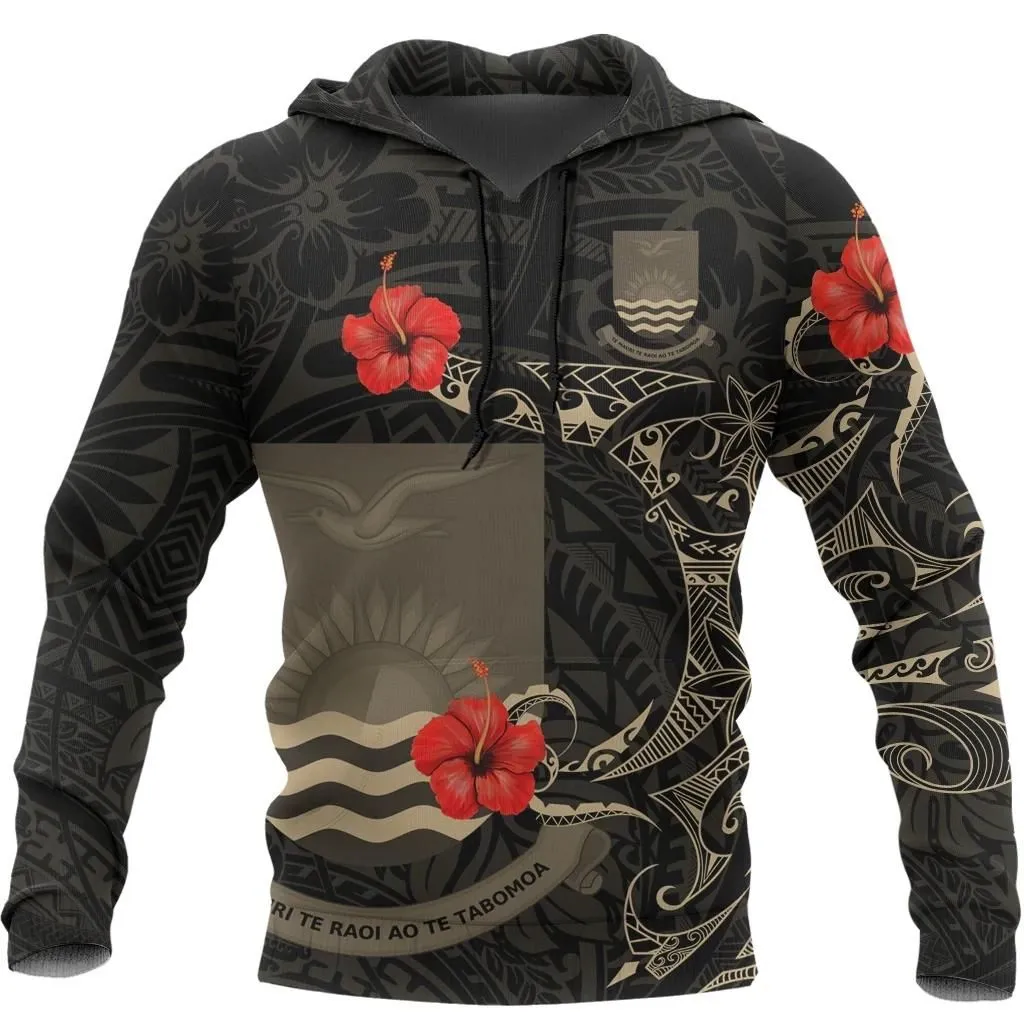 Alohawaii Clothing - Hoodie Kiribati Hibiscus Tattoo Style A7