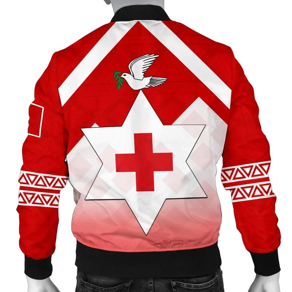 Tonga Rugby Men Bomber Jacket Polynesian Style