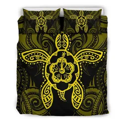 Alohawaii Bedding Set Hibiscus Turtle Polynesian Bedding Set Yellow Ah J7 Dhc1712766Dd