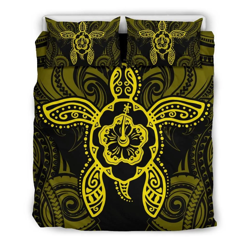 Alohawaii Bedding Set Hibiscus Turtle Polynesian Bedding Set Yellow Ah J7 Dhc1712766Dd