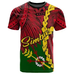 Papua New Guinea Simbu Province Polynesian T-Shirt - Tribal Wave Tattoo - BN12