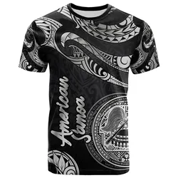 American Samoa Polynesian T Shirt - Poly Tattoo White Version