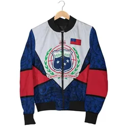 Samoa Polynesian Women's Bomber Jacket - Legend of Samoa - BN24