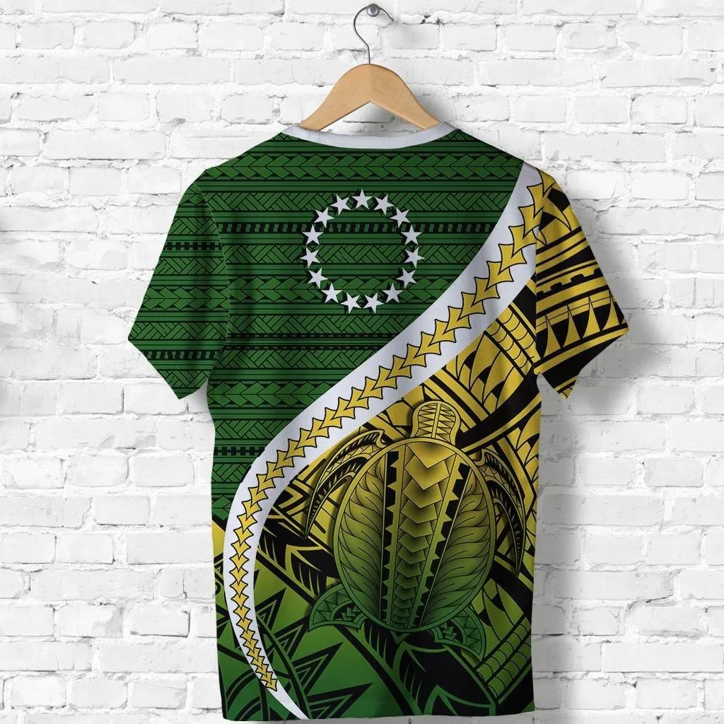 Cook Islands T Shirt Style Turtle Rugby