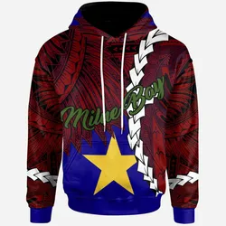 Papua New Guinea Milne Bay Province Polynesian Hoodie - Tribal Wave Tattoo