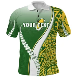 (Custom Personalised) Cook Islands Rugby Polo Shirt Confident Polynesian