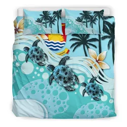 Polynesian Kiribati Turtle Hibiscus A Bedding Set Camliat
