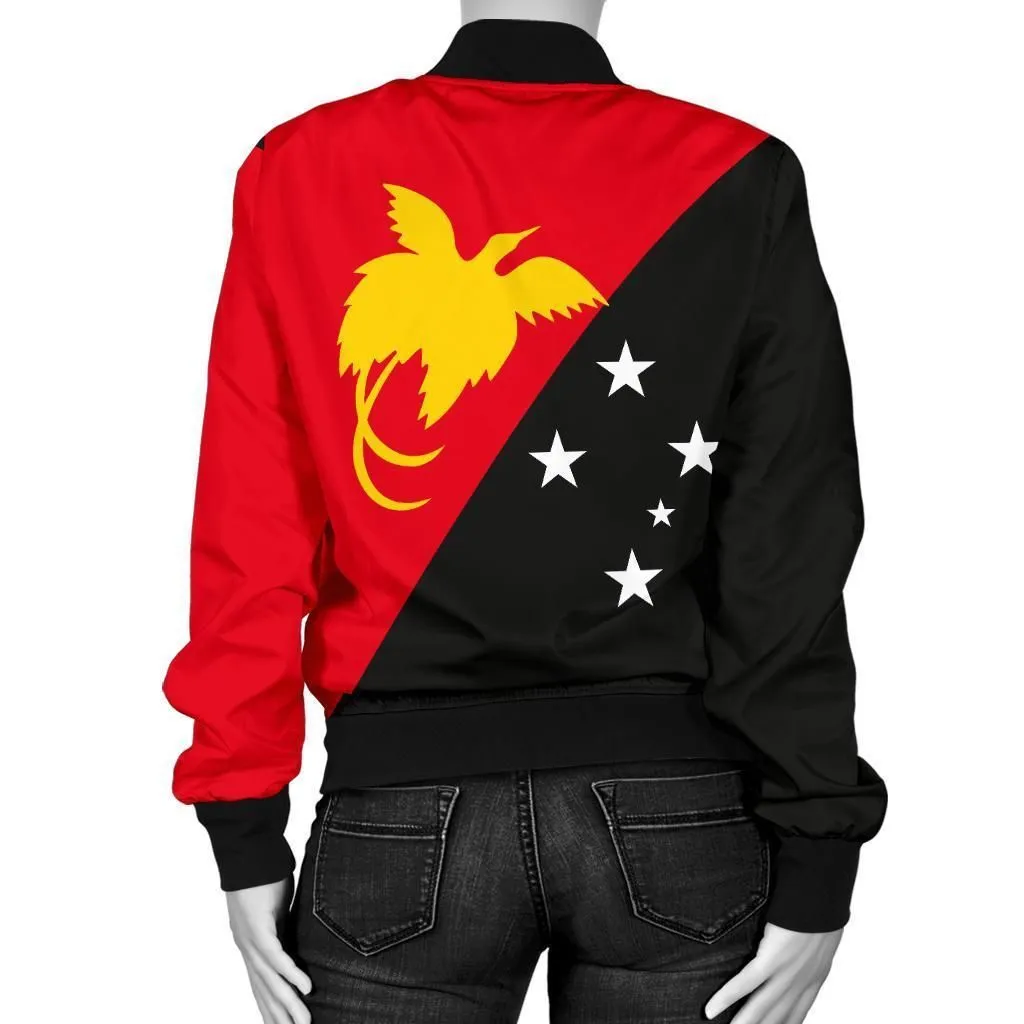 Papua New Guinea Flag Womens Bomber Jackets