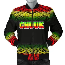 Chuuk Mens Bomber Jacket - Fog Reggae Style
