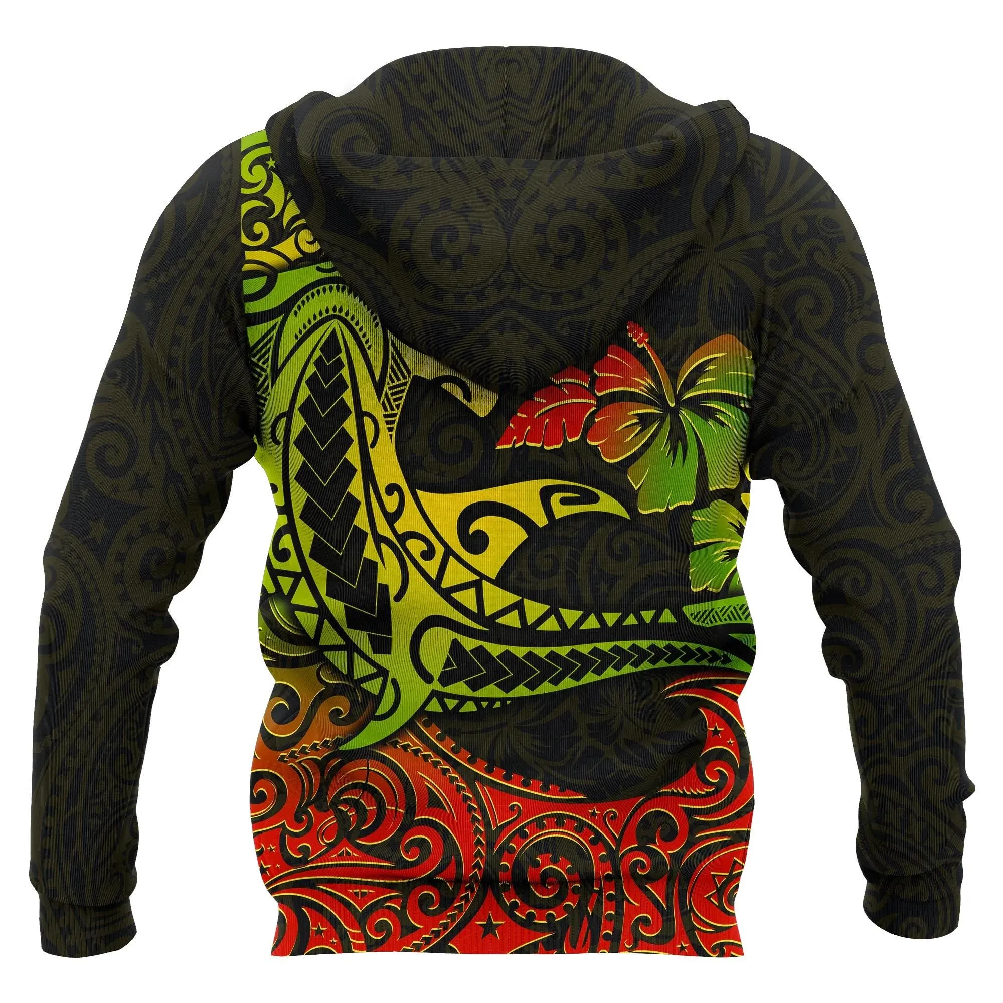 Alohawaii Clothing - Hoodie Hawaii Polynesian Hammerhead Shark Hibiscus All Over Print BN15