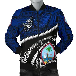 FamilyGater Jacket - Bomber Jacket Guam Polynesian Shark Tattoo K4
