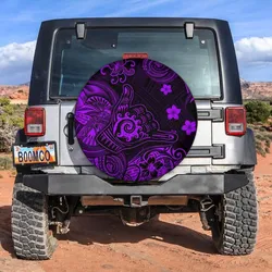 Hawaii Shaka Polynesian Spare Tire Cover Unique Style - Purple LT8