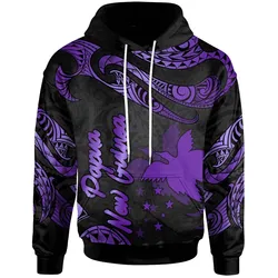 Papua New Guinea Polynesian Hoodie - Poly Tattoo Purple Version