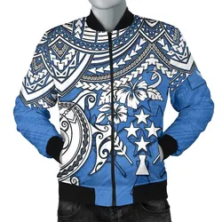 Kosrae Polynesian Bomber Jacket (Men) - Polynesian Turtle