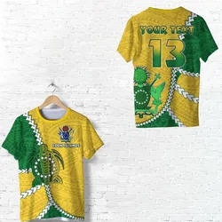 (Custom Personalised) Cook Islands Rugby T Shirt Polynesian Turtle - Custom Text and Number LT13