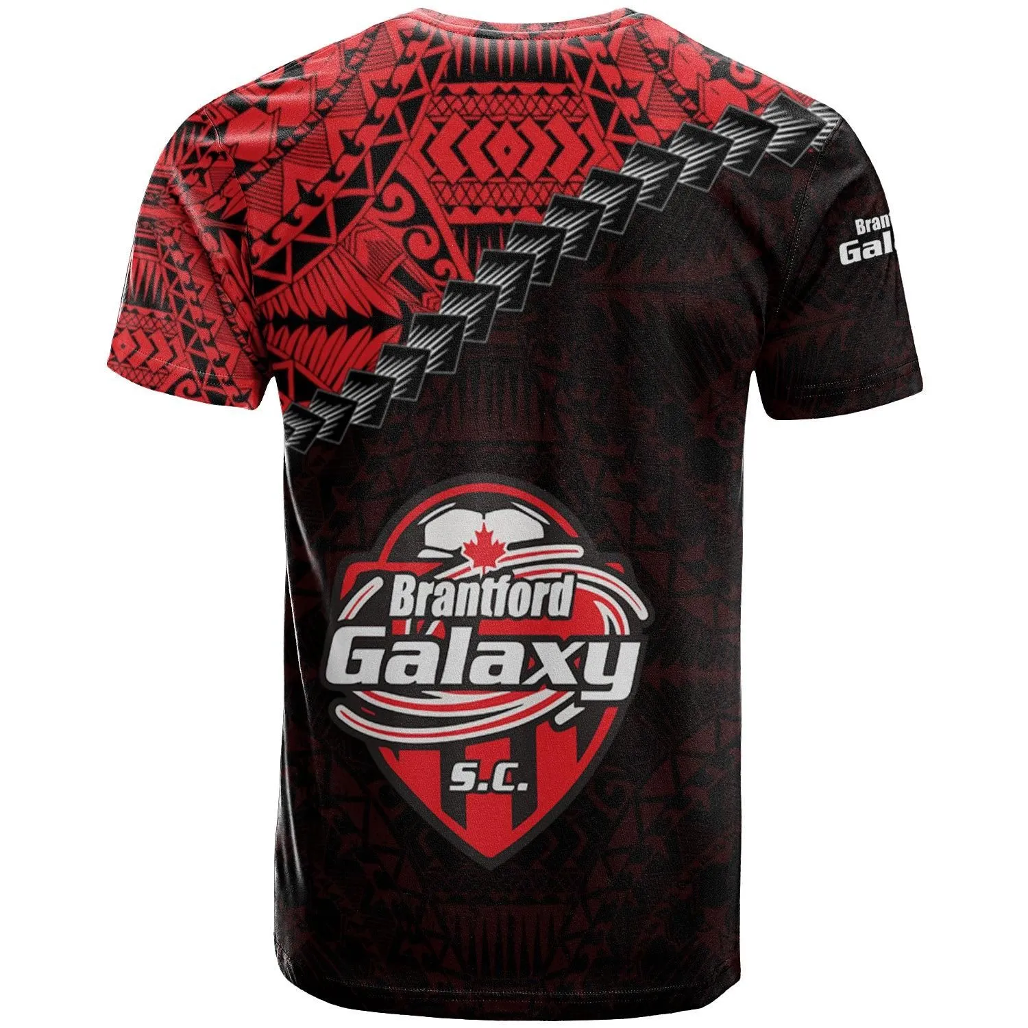 Brantford Galaxy T-shirt Grunge Polynesian Tattoo - CA SOCCER