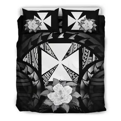 Wallis And Futuna Gray Hibiscus The Sun Justice Bedding Set Bedroom Decor