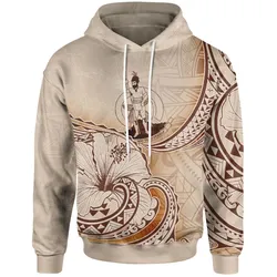 Vanuatu Hoodie - Hibiscus Flowers Vintage Style