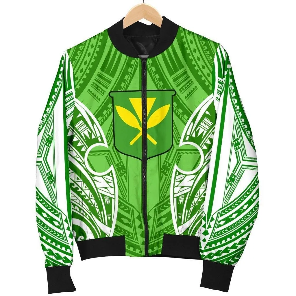 Hawaii Polynesian Mens Bomber Jacket - Hawaiian Pattern With Seal