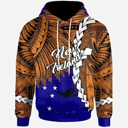 Papua New Guinea New Ireland Province Polynesian Hoodie - Tribal Wave Tattoo
