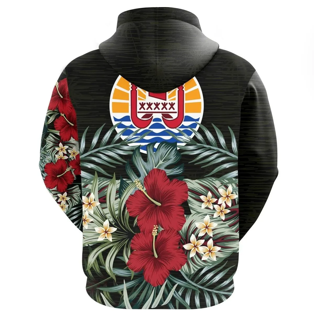 Alohawaii Clothing - Hoodie French Polynesia - Hibiscus (Men/Women) A7