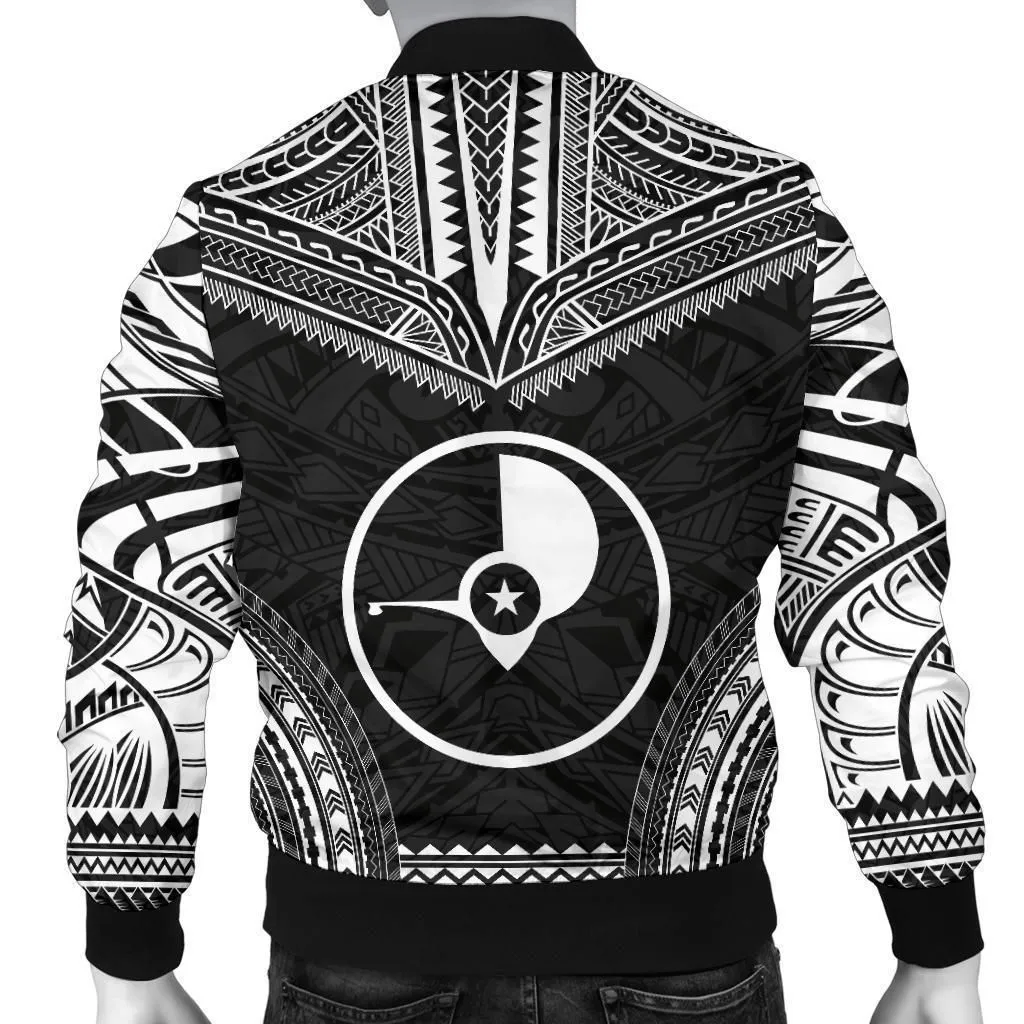 Yap Polynesian Chief Mens Bomber Jacket - Black Version