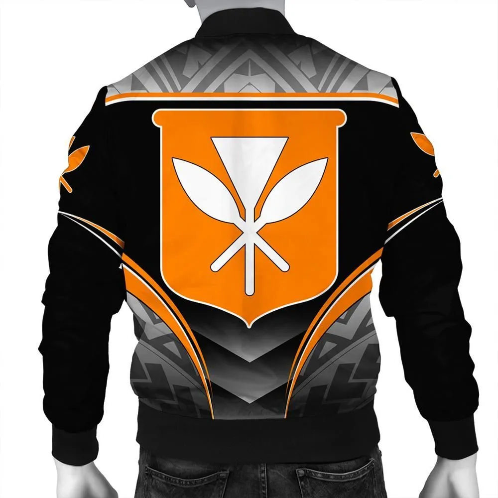 Hawaiian - Polynesian Kanaka Mens Bomber Jacket - Mea Kaua Style - AH