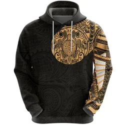Alohawaii Clothing - Hoodie Hawaii Turtle Polynesian Tattoo All Over Print A7