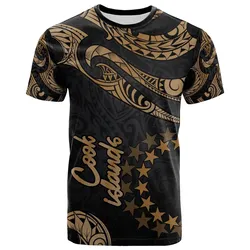 Cook islands Polynesian T-Shirt - Poly Tattoo Gold Version