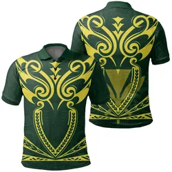 Alohawaii Shirt - Hawaii Kanaka Polynesian Football Jersey Polo Shirt - Green - Bernice - AH - J2