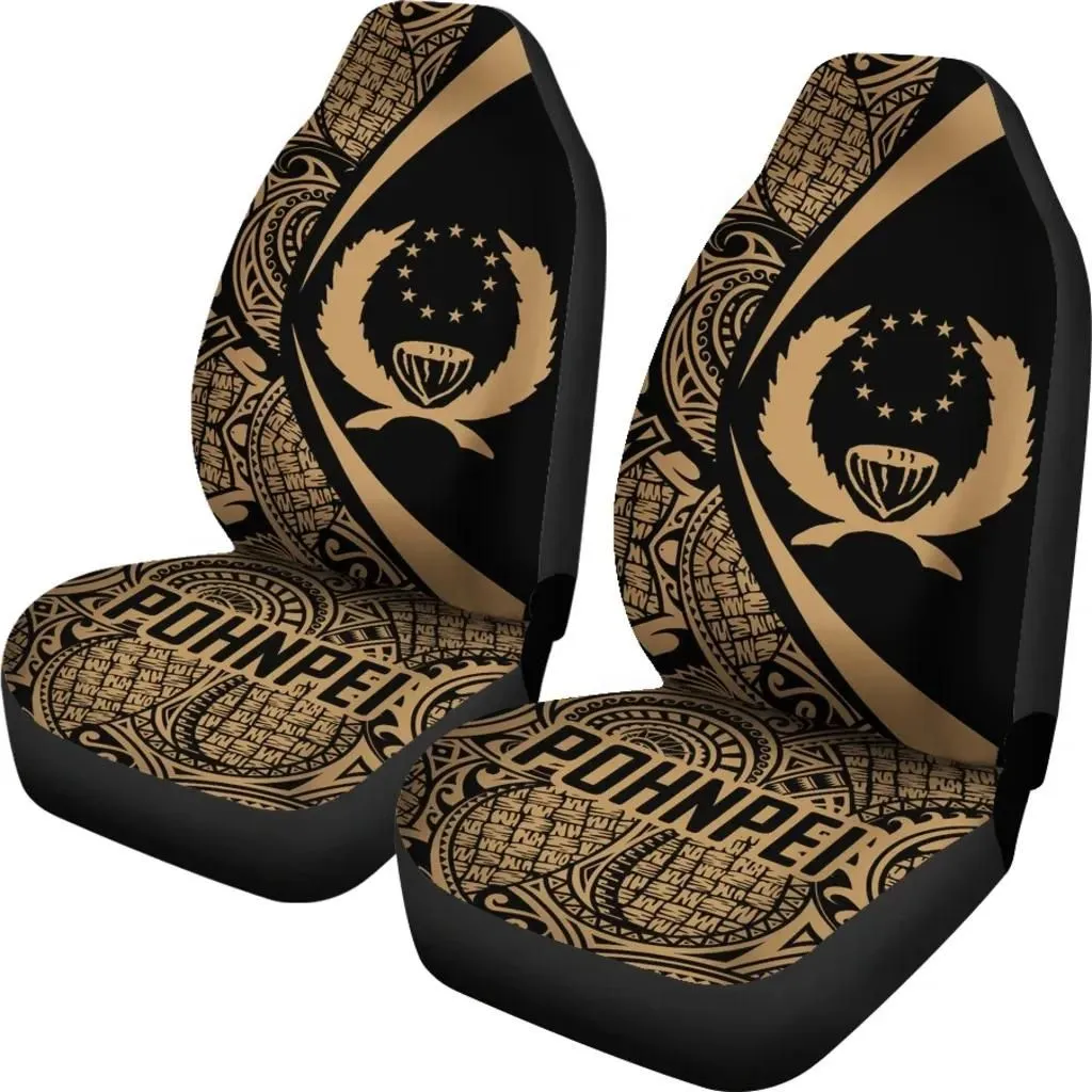 Alohawaii Accessories Car Seat Covers - Pohnpei Coat Of Arm Polynesian - Circle Style 01 J9