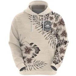 American Samoa Hoodie The Beige Hibiscus