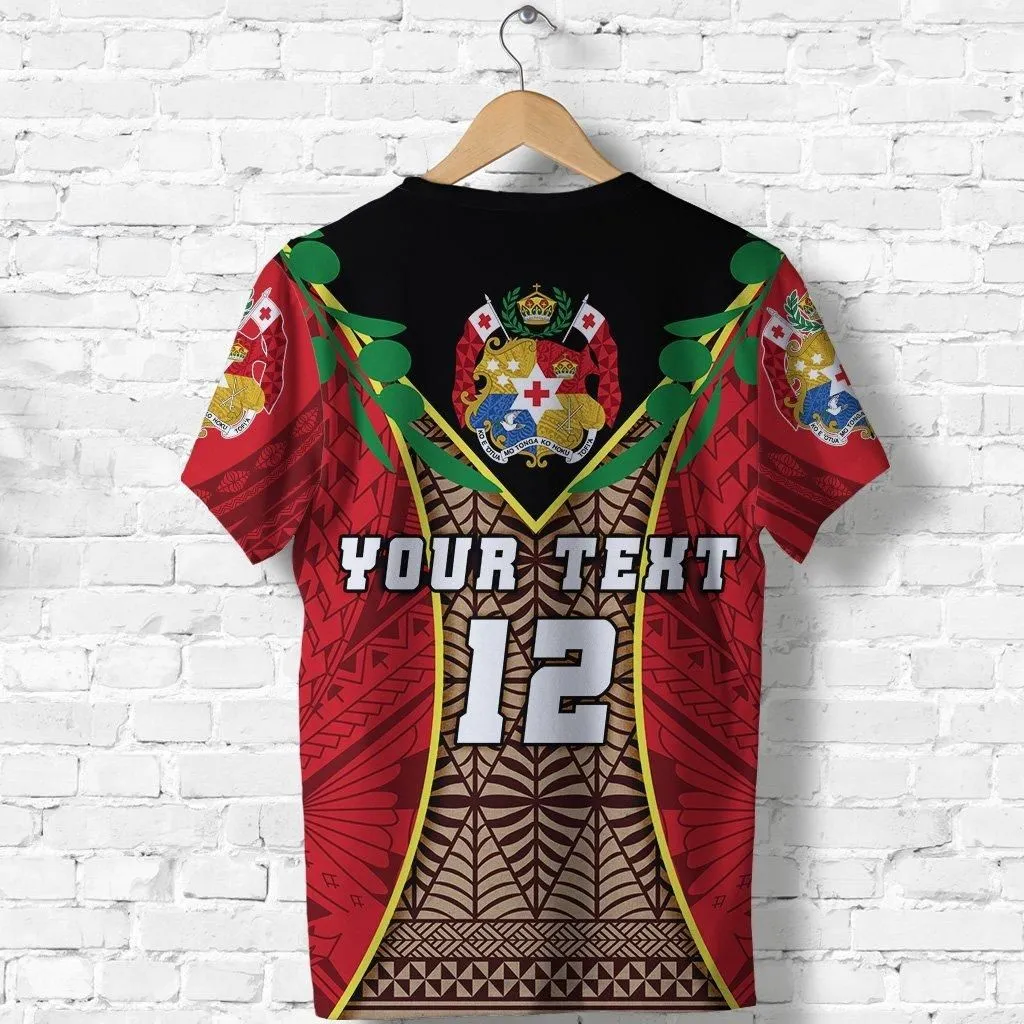 (Custom Personalised) Tonga Rugby T Shirt Style Gown