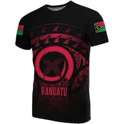 Vanuatu Turtle Hibiscus T-Shirt (Red) A02