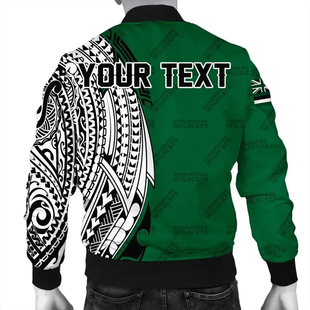 FamilyGater Jacket - Personalized Konawaena High Tribal Kakau Bomber Jacket AH J0