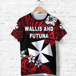 (Custom Personalised) Wallis And Futuna Rugby T Shirt, Custom Text And Number Unique Vibes