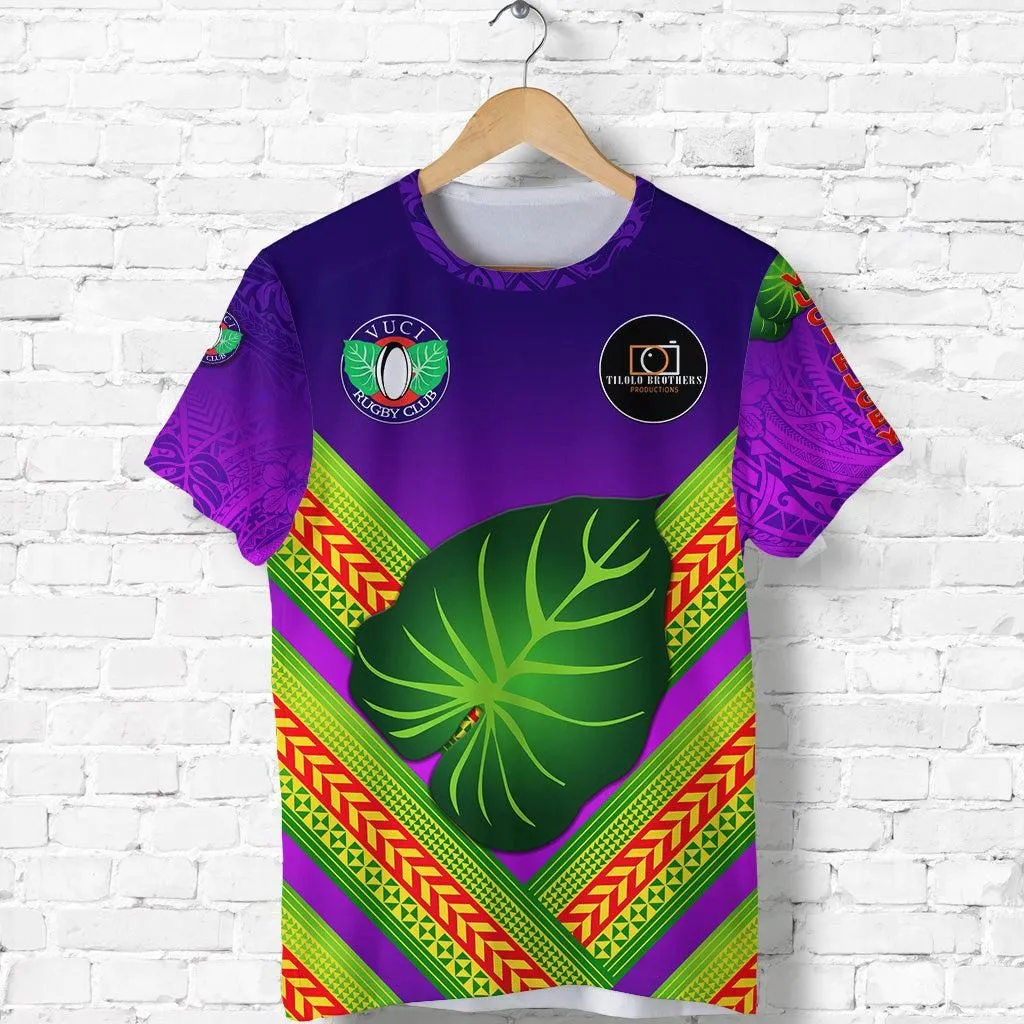 Fiji Vuci Rugby Club T Shirt Creative Style - Purple LT8