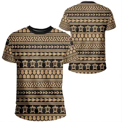 Polynesian Tattoo Tribal Gold T Shirt Ah Jr Hawaiian Shorts Beach Short Sleeve