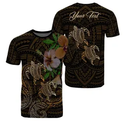 Alohawaii Tee - Personalized Hawaii Couple Turtle Kanaka Hibiscus Valentine T-Shirt - Eras Style - AH - J2